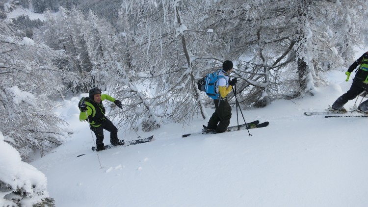 sci alpinismo ascesa