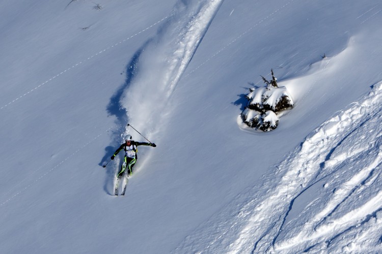 sci alpinismo discesa